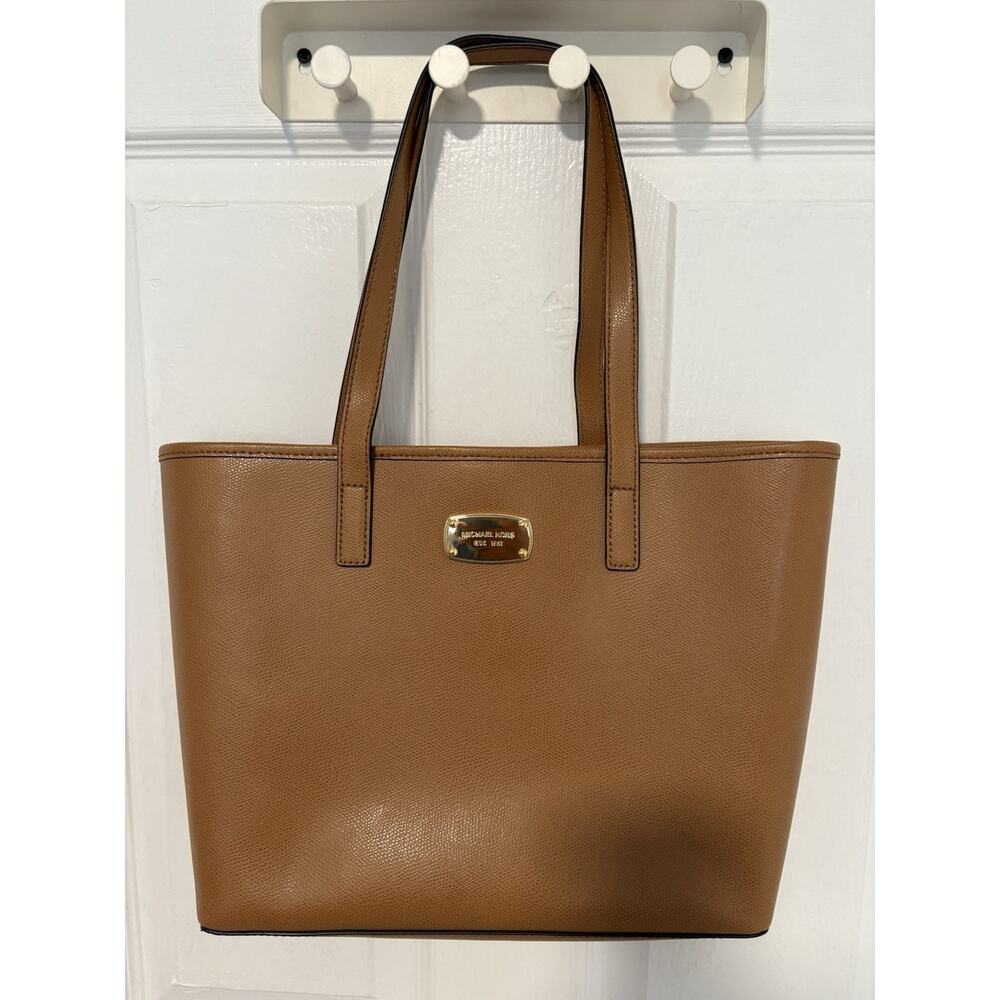 Michael Kors Jet Set Tan Leather Handbag Tote